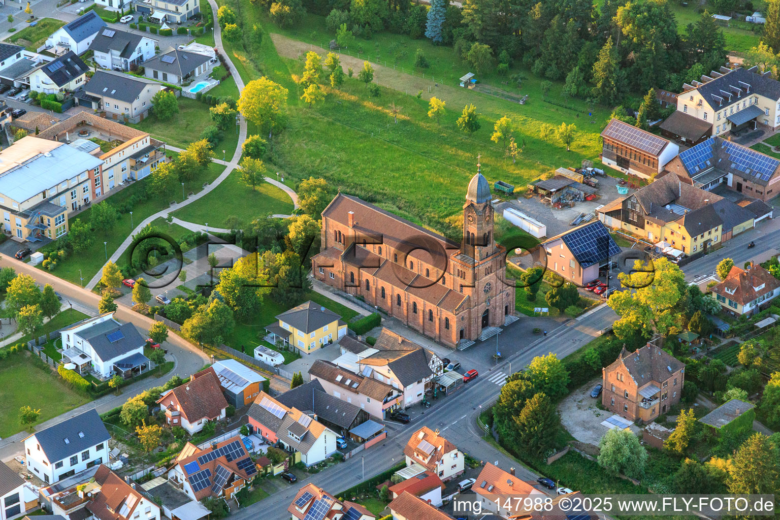 Kirche St. Leopold in Mahlberg im Bundesland Baden-Württemberg, Deutschland