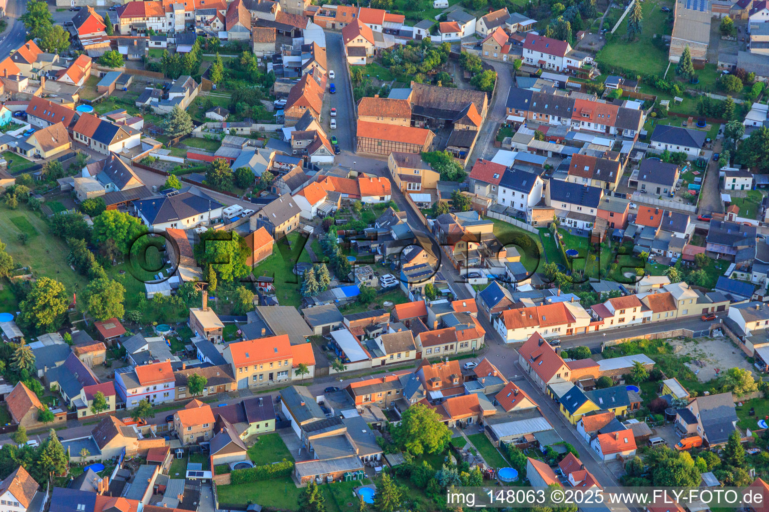 Angerstraße x Grüne Straße im Ortsteil Hoym in Seeland im Bundesland Sachsen-Anhalt, Deutschland
