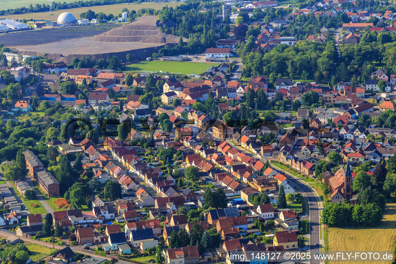 Luisenstraße, Wilhelmstr in Klostermansfeld im Bundesland Sachsen-Anhalt, Deutschland