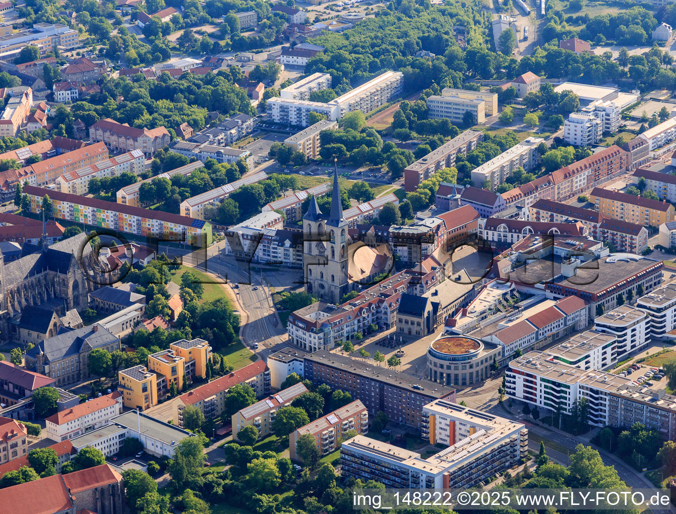 Kirche St. Martini am Matiniplan im Ortsteil Diocese Halberstadt im Bundesland Sachsen-Anhalt, Deutschland