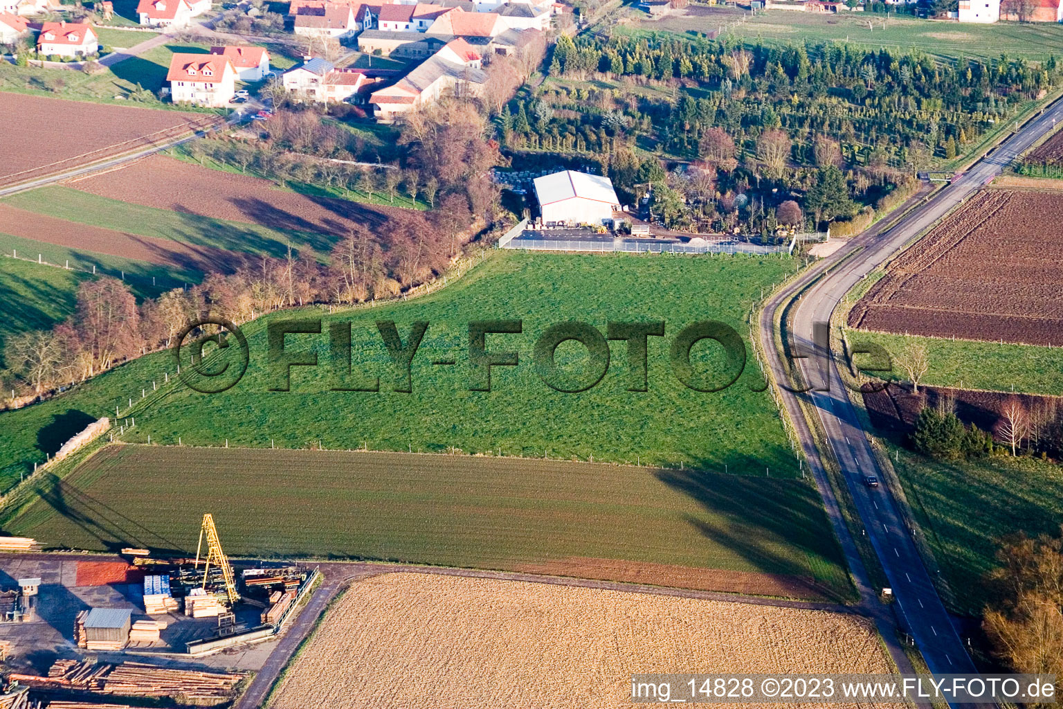 Schaidt, Schaidter Mühle in Wörth am Rhein im Bundesland Rheinland-Pfalz, Deutschland von einer Drohne aus