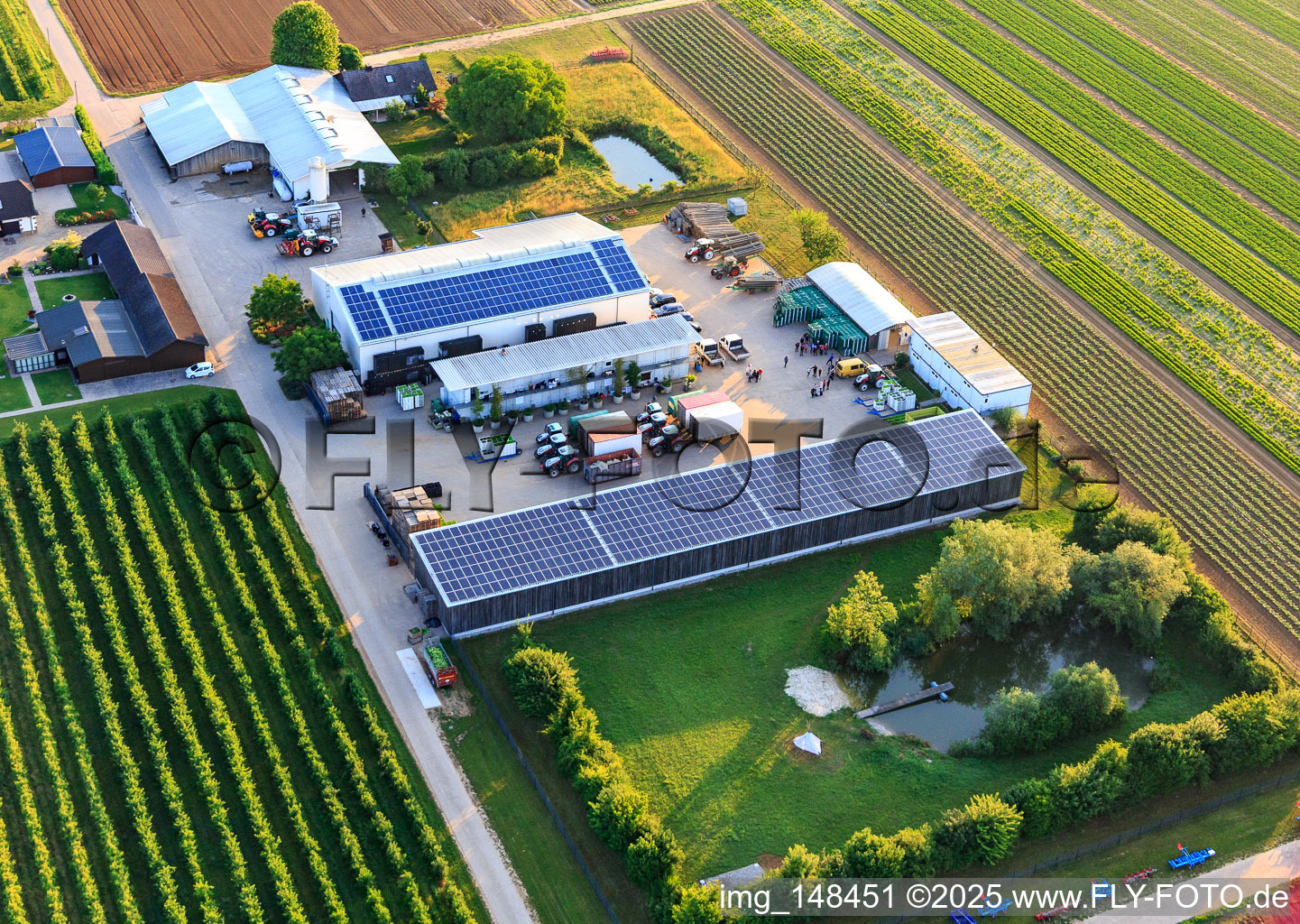 Luftbild von Bauers Garten in Winden im Bundesland Rheinland-Pfalz, Deutschland