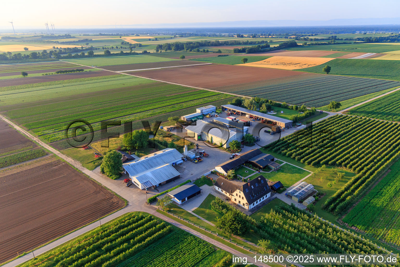 Bauers Garten in Winden im Bundesland Rheinland-Pfalz, Deutschland von oben