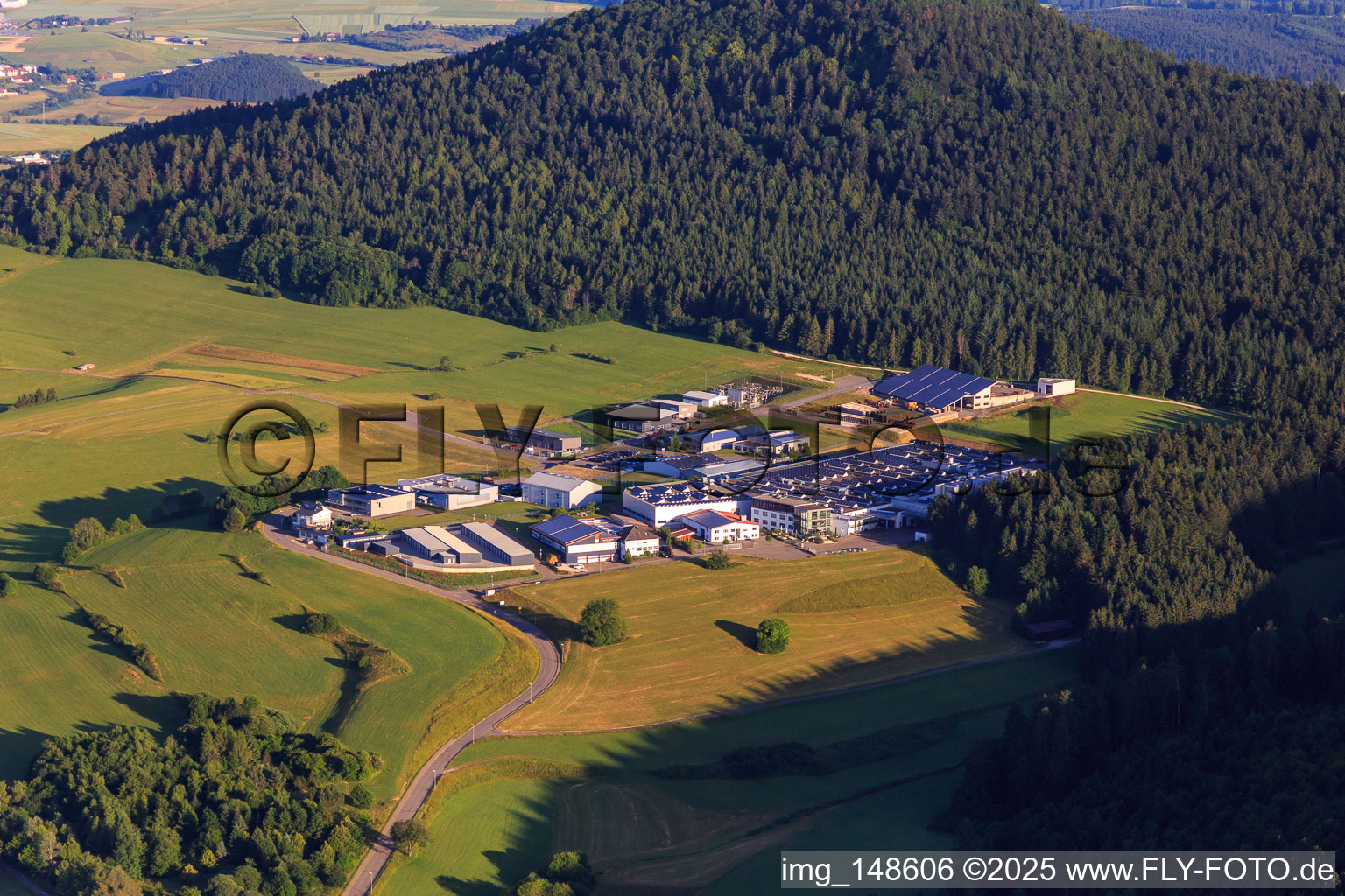 Industriegebiet Am Forchenwald mit Schuler Präzisionstechnik KG und Anton Weiss GmbH in Gosheim im Bundesland Baden-Württemberg, Deutschland