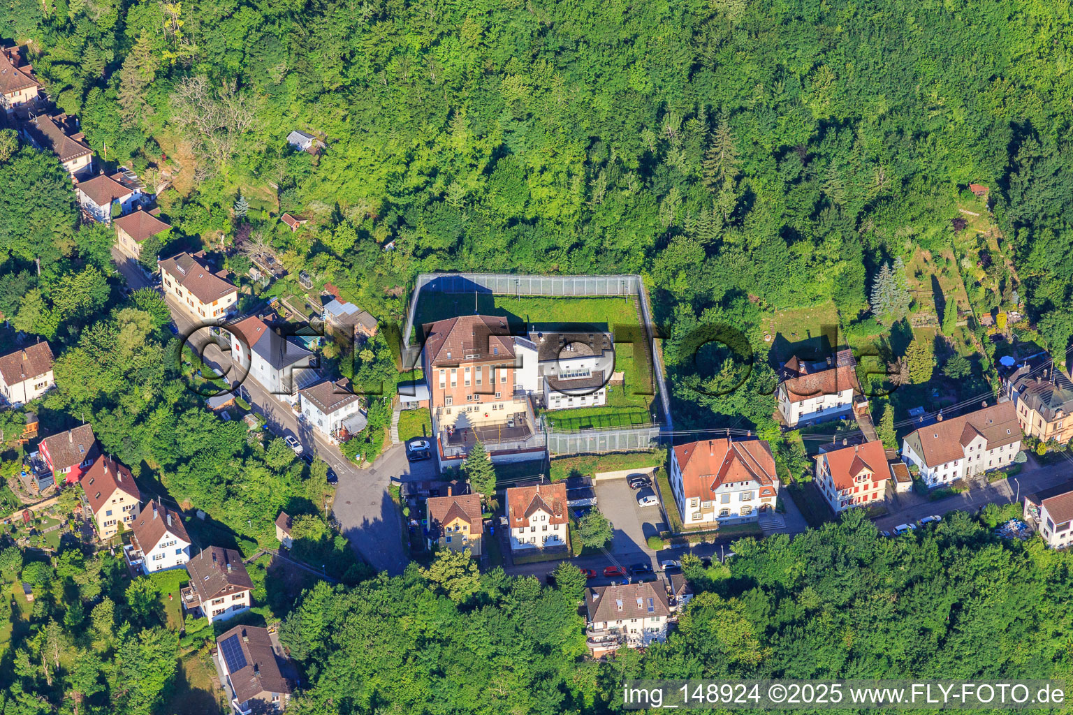 Luftbild von Justizvollzugsanstalt Rottweil - Außenstelle Oberndorf in Oberndorf am Neckar im Bundesland Baden-Württemberg, Deutschland