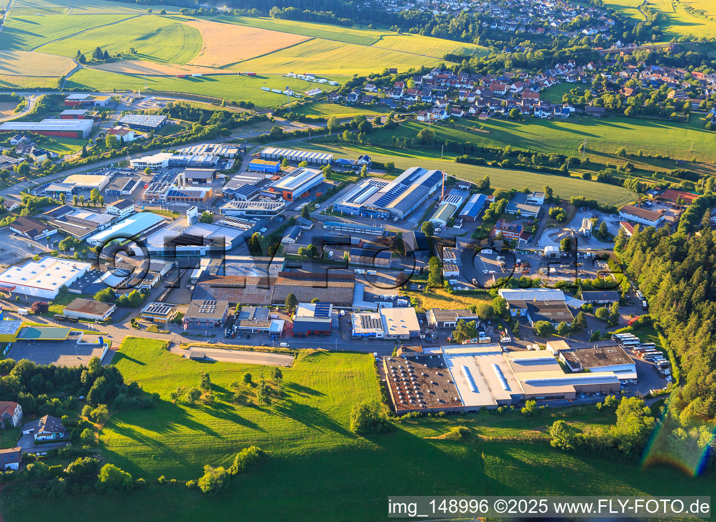 Industriegebiet Alte Poststraße mit ED-Oberflächen und Wagner Fachzentrum im Ortsteil Wittlensweiler in Freudenstadt im Bundesland Baden-Württemberg, Deutschland