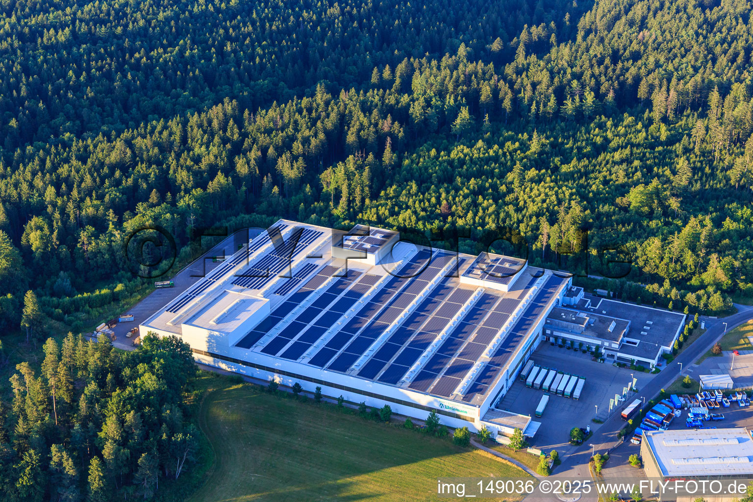 Luftaufnahme von Stahlhandel Weinmann Aach AG in Dornstetten im Bundesland Baden-Württemberg, Deutschland