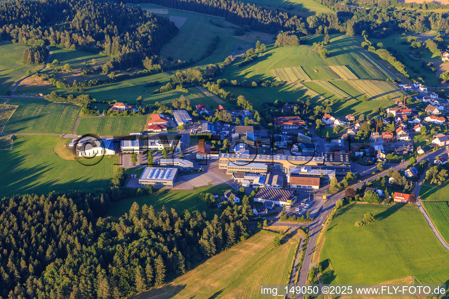 Gewerbegebiet Herbert-Frank-Straße mit Röchling Medical Waldachtal AG und Kunststofftechnik Schmid GmbH & Co. KG im Ortsteil Salzstetten im Bundesland Baden-Württemberg, Deutschland