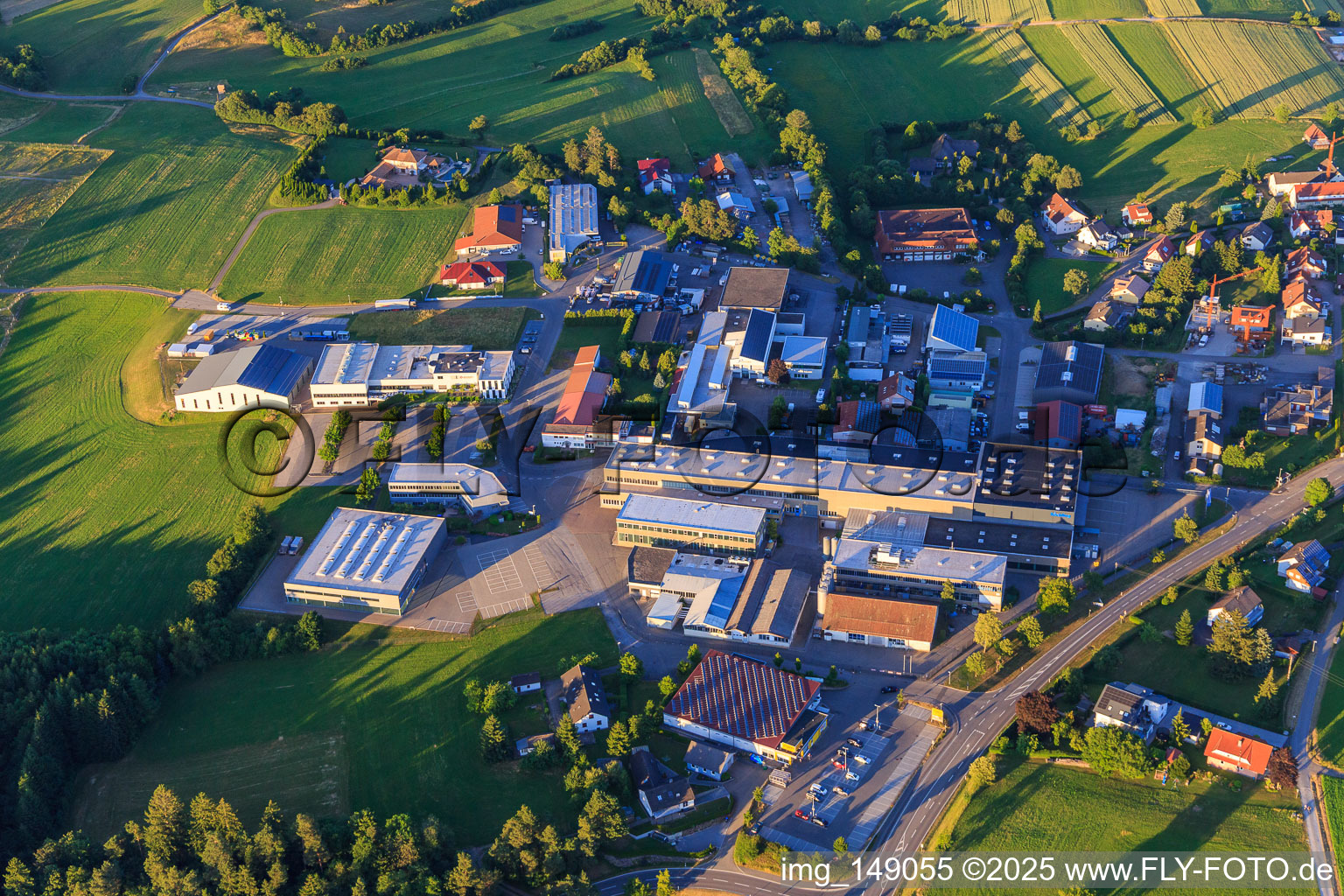 Gewerbegebiet Herbert-Frank-Straße mit Röchling Medical Waldachtal AG, Plastoform GmbH und Kunststofftechnik Schmid GmbH & Co. KG im Ortsteil Salzstetten im Bundesland Baden-Württemberg, Deutschland