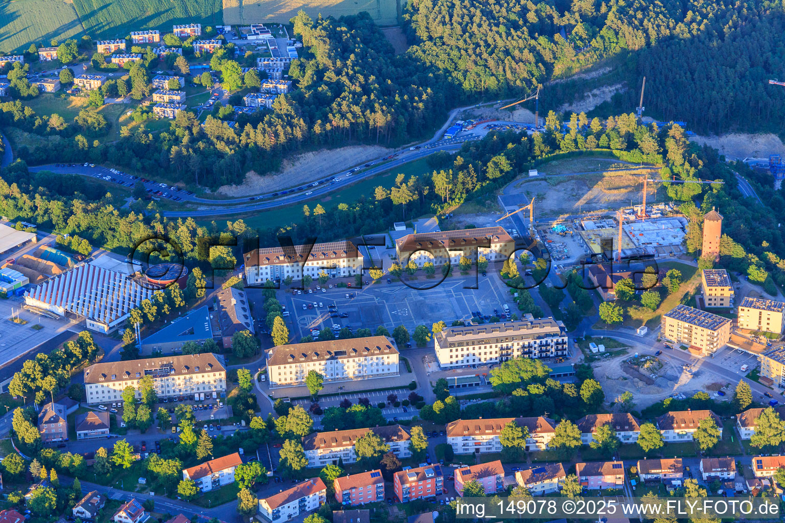 Ehemalige Kasernen am Garnisonsplatz mit Alphartis SE, RECK+GASS Ingenieurgesellschaft mbH + Co.KG in Horb am Neckar im Bundesland Baden-Württemberg, Deutschland