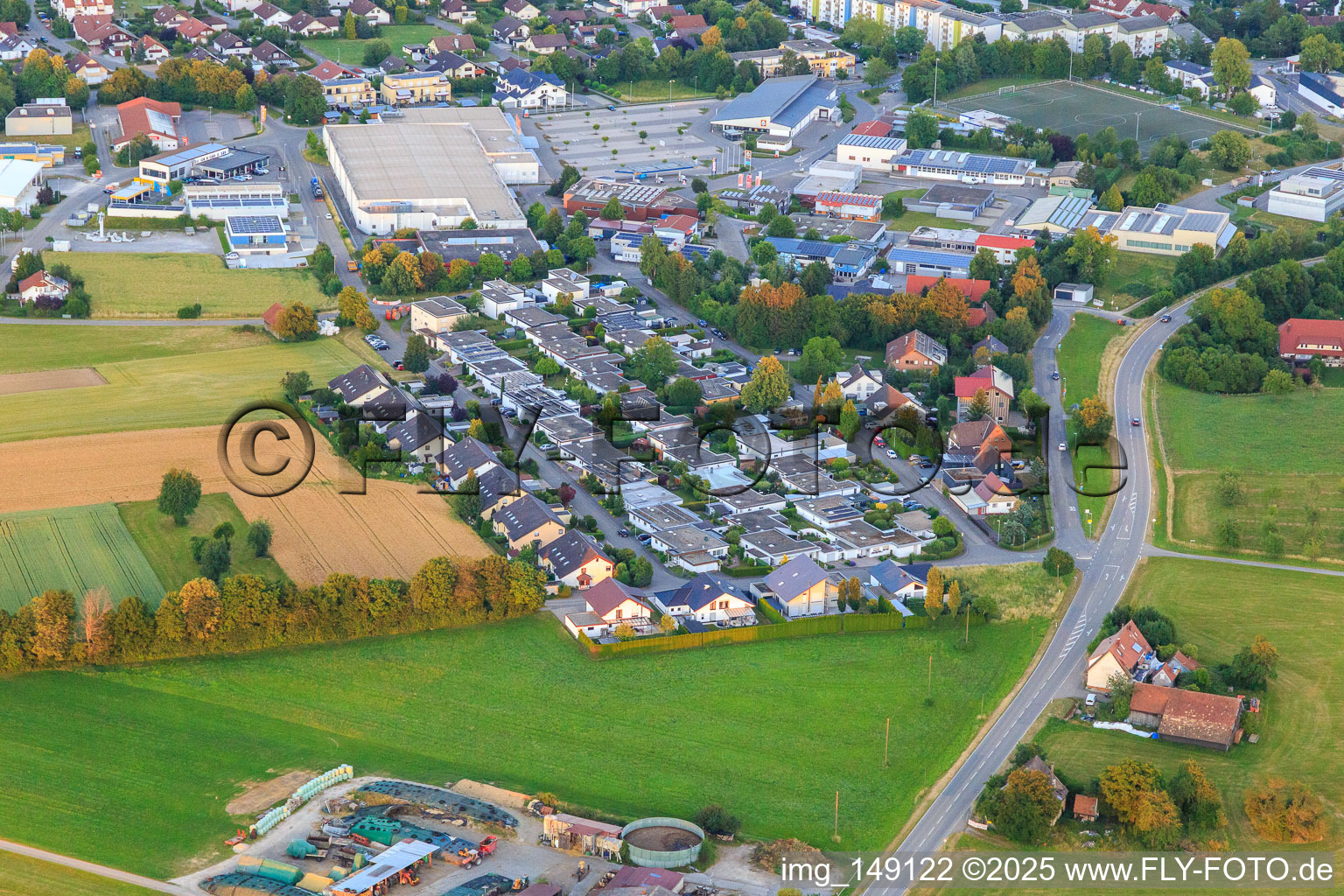 Im Strüten, Lerchenweg im Ortsteil Lindenhof in Oberndorf am Neckar im Bundesland Baden-Württemberg, Deutschland