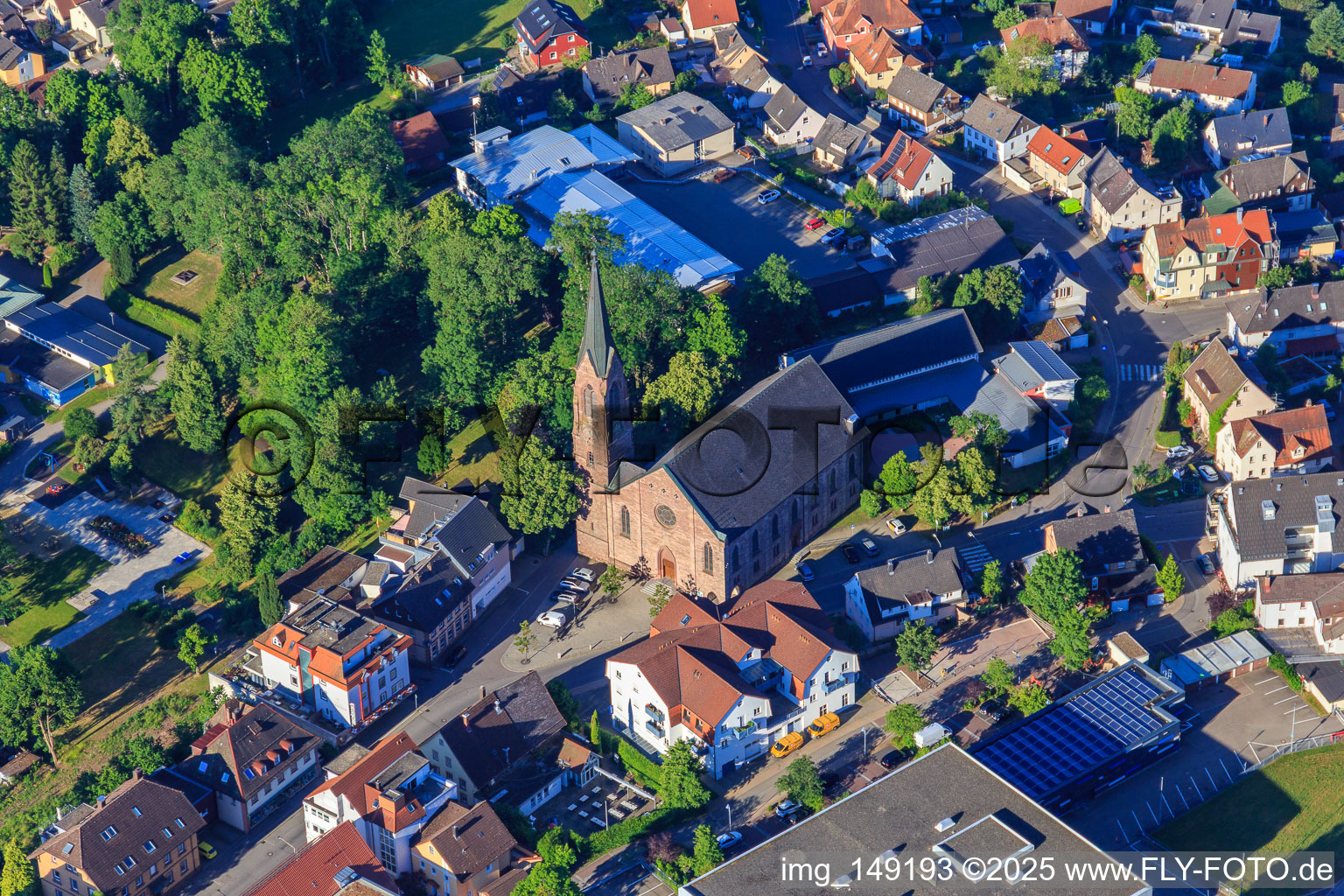 Lorenzkirche im Ortsteil Saint Georgen im Schwarzwald in St. Georgen im Schwarzwald im Bundesland Baden-Württemberg, Deutschland