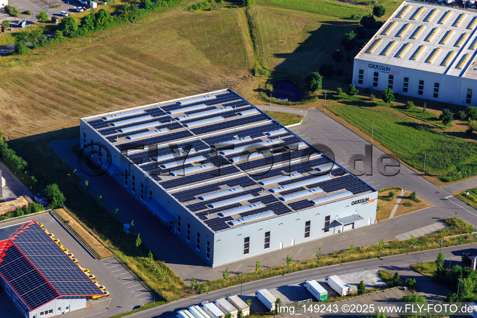 Lager der GRÄSSLIN SÜD GmbH im Ortsteil Weilersbach in Villingen-Schwenningen im Bundesland Baden-Württemberg, Deutschland