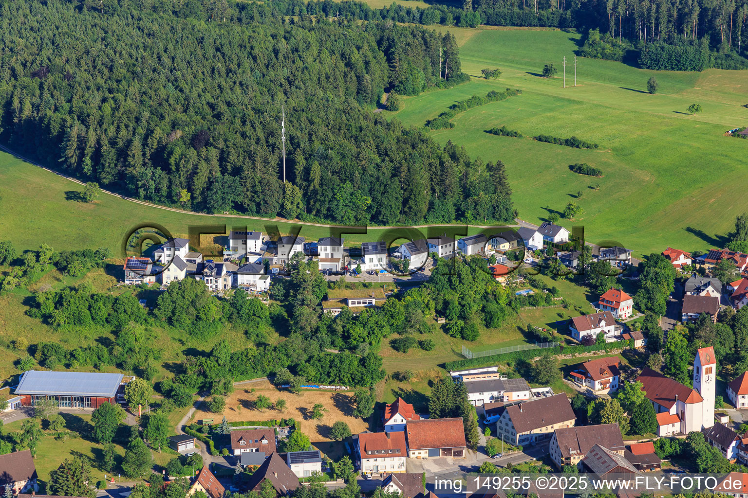 Neubaugebiet Am Glöckenberg im Ortsteil Weilersbach in Villingen-Schwenningen im Bundesland Baden-Württemberg, Deutschland
