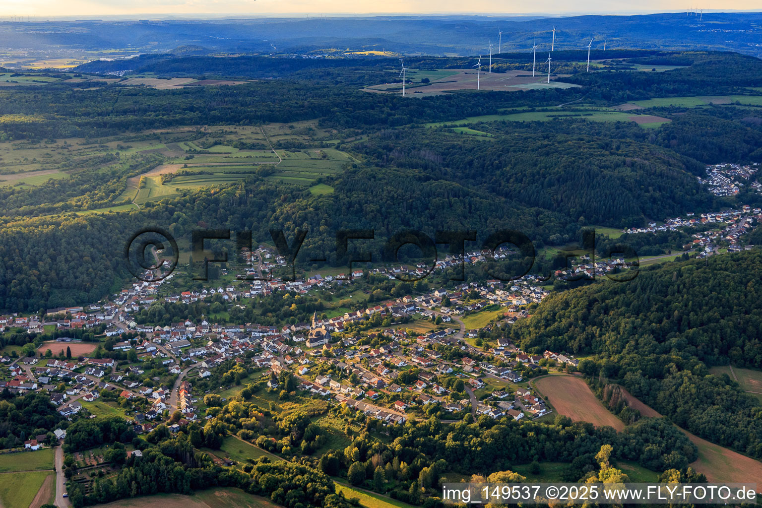 Haustadt von Osten in Beckingen im Bundesland Saarland, Deutschland