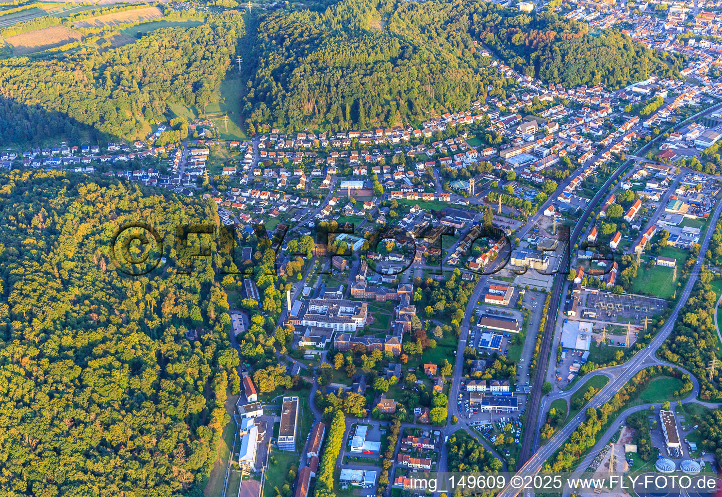Stadtansicht von Norden in Merzig im Bundesland Saarland, Deutschland