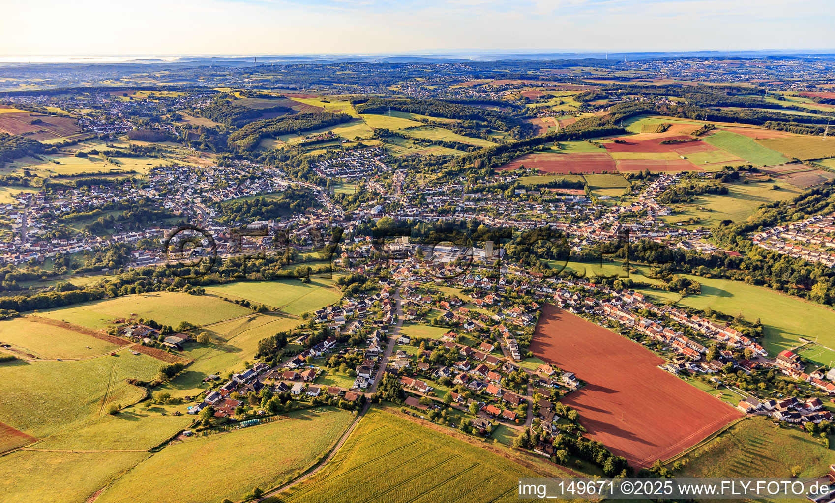 Eppelborn von Norden im Bundesland Saarland, Deutschland