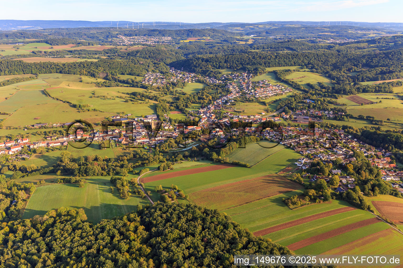 Sotzweiler von Süden in Tholey im Bundesland Saarland, Deutschland