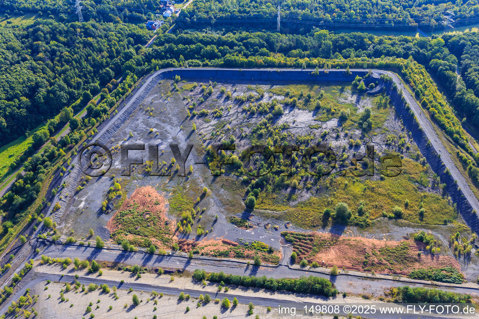 Bergenhalde in Ensdorf im Bundesland Saarland, Deutschland