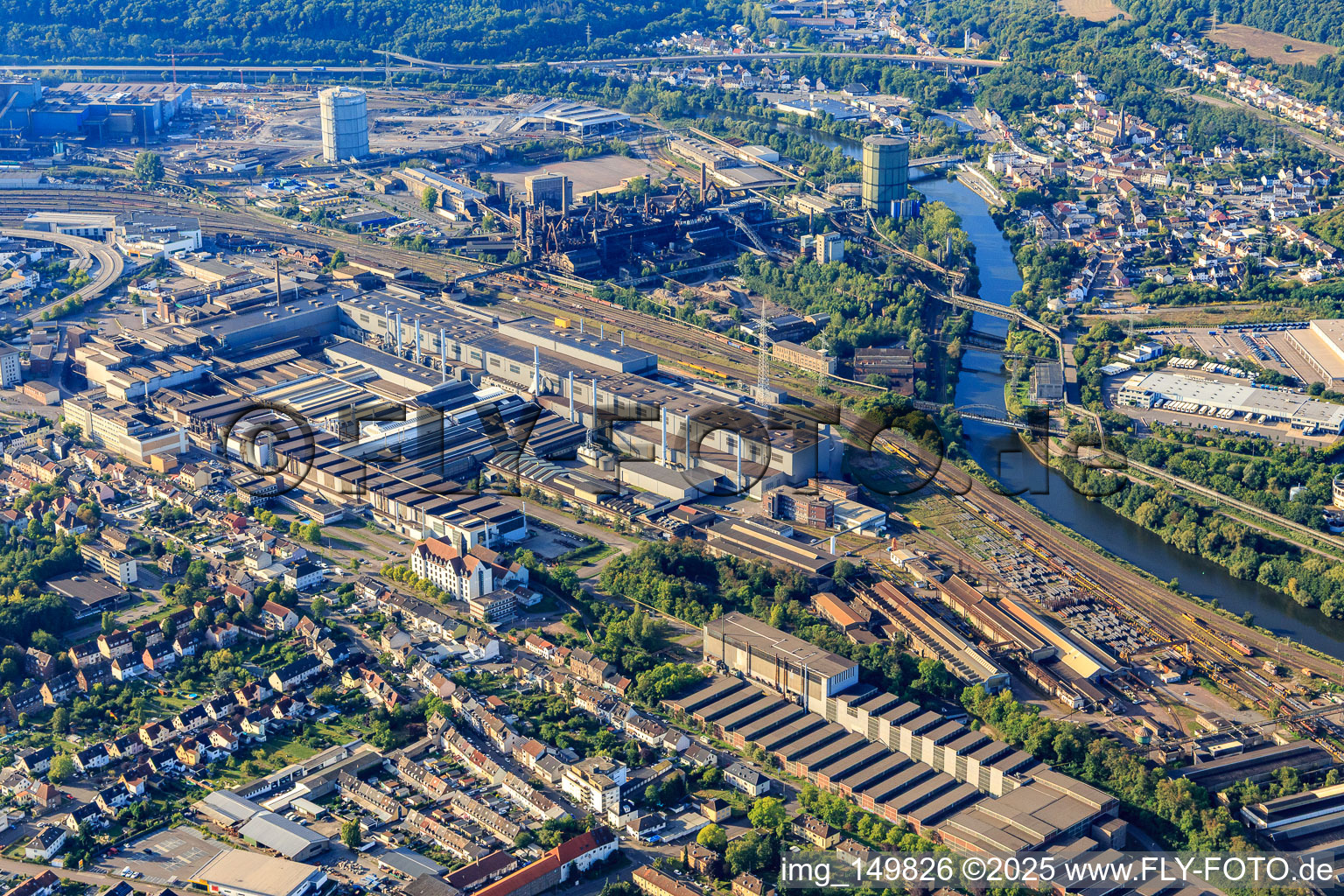 Saar-Bandstahl GmbH, Saarschmiede GmbH Freiformschmiede in Völklingen im Bundesland Saarland, Deutschland