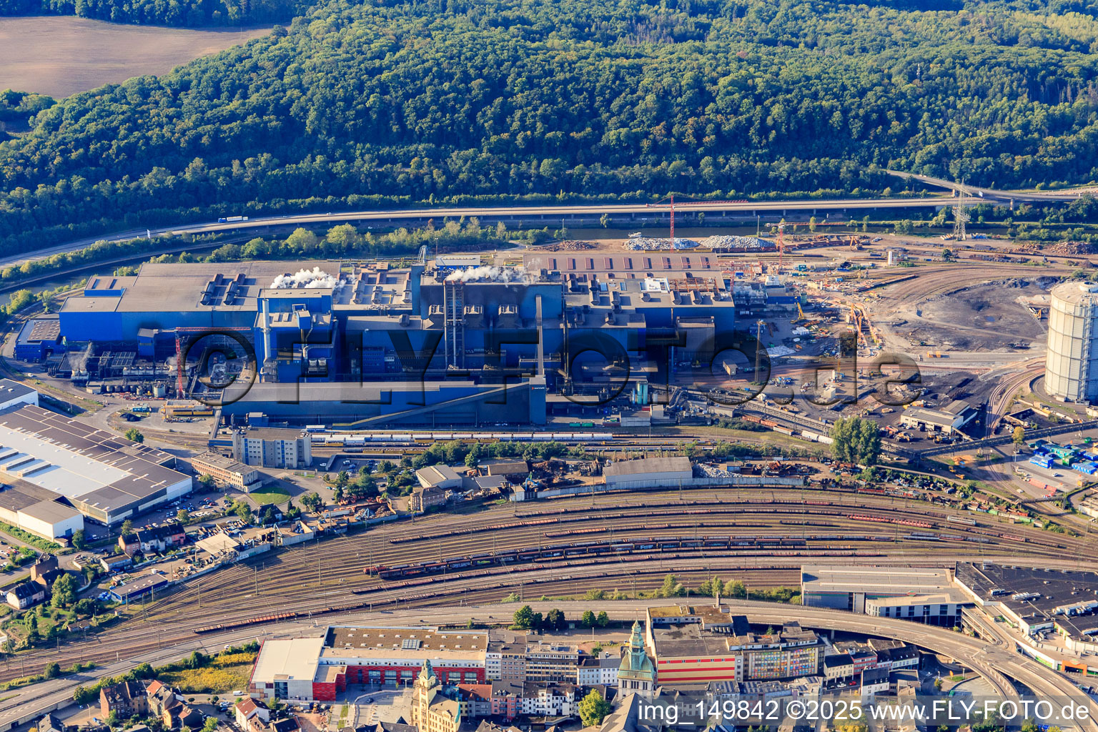 Saarstahl LD Stahlwerk in Völklingen im Bundesland Saarland, Deutschland