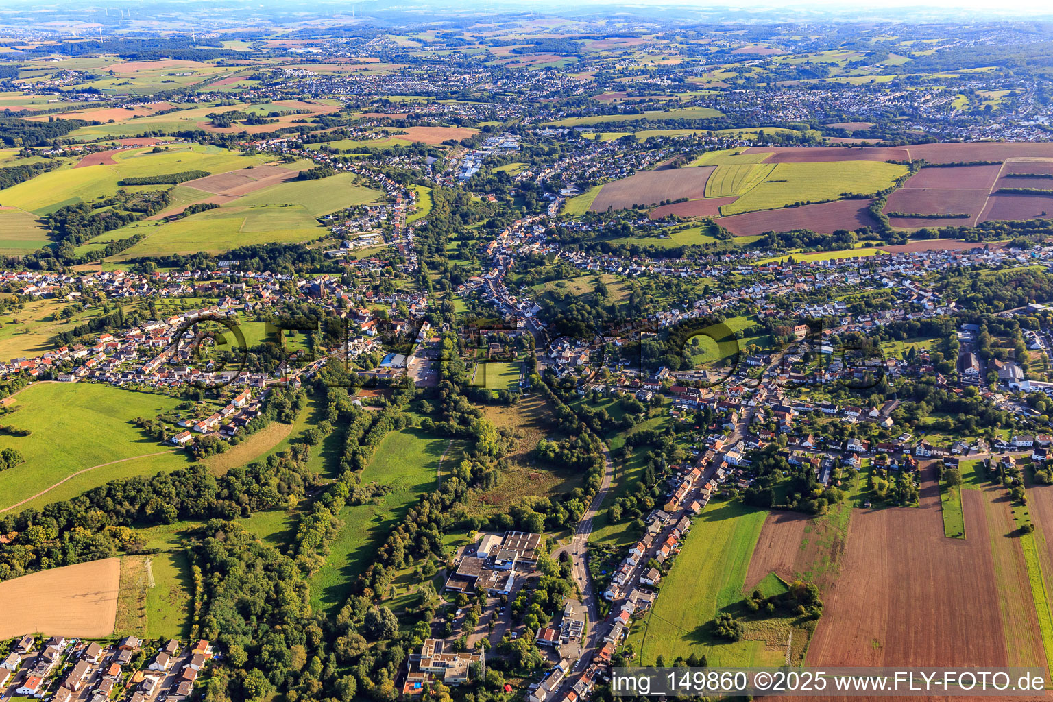 Köllerbach von Südwesten in Püttlingen im Bundesland Saarland, Deutschland