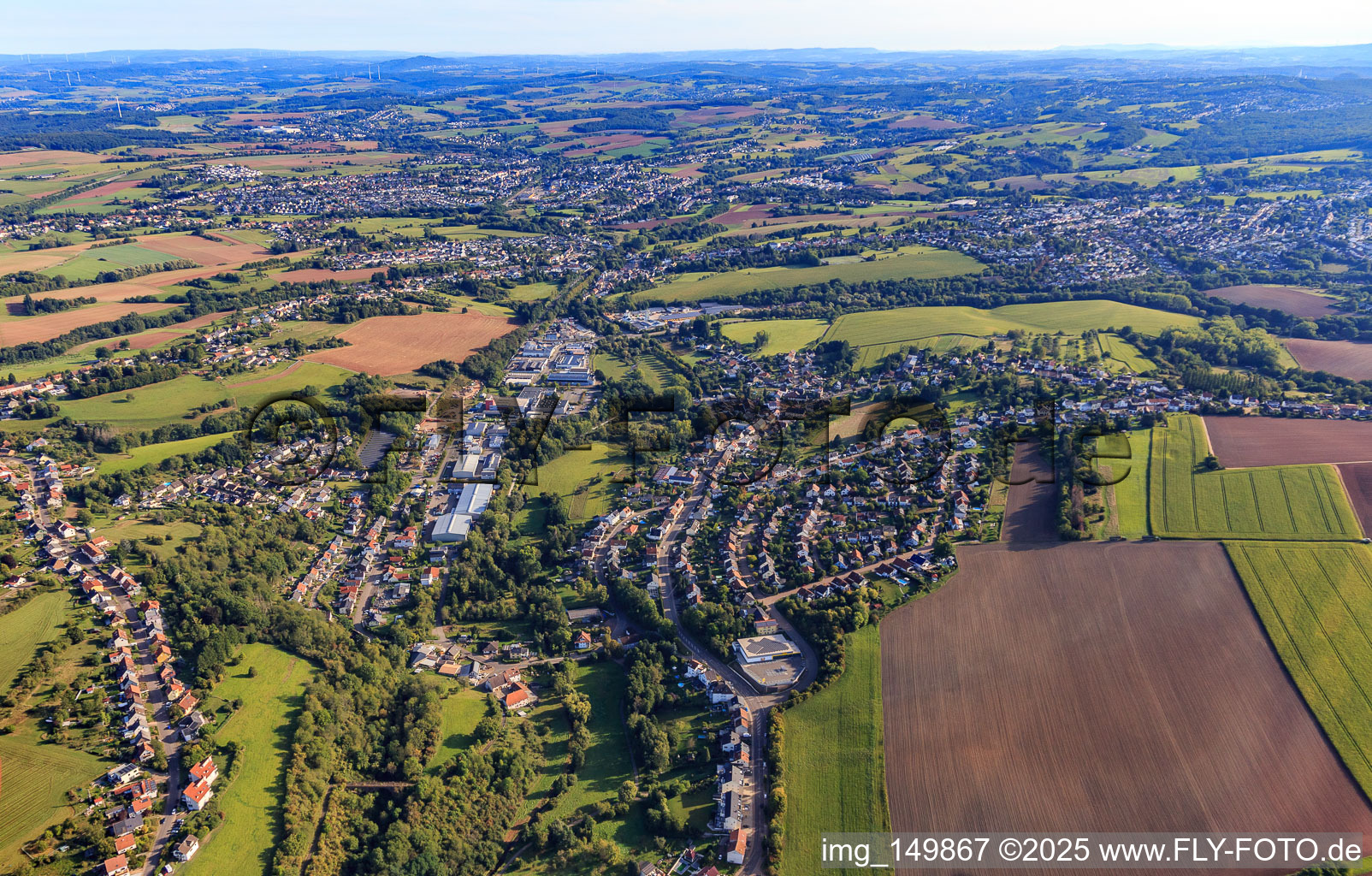 Etzenhofen von Südwesten in Püttlingen im Bundesland Saarland, Deutschland
