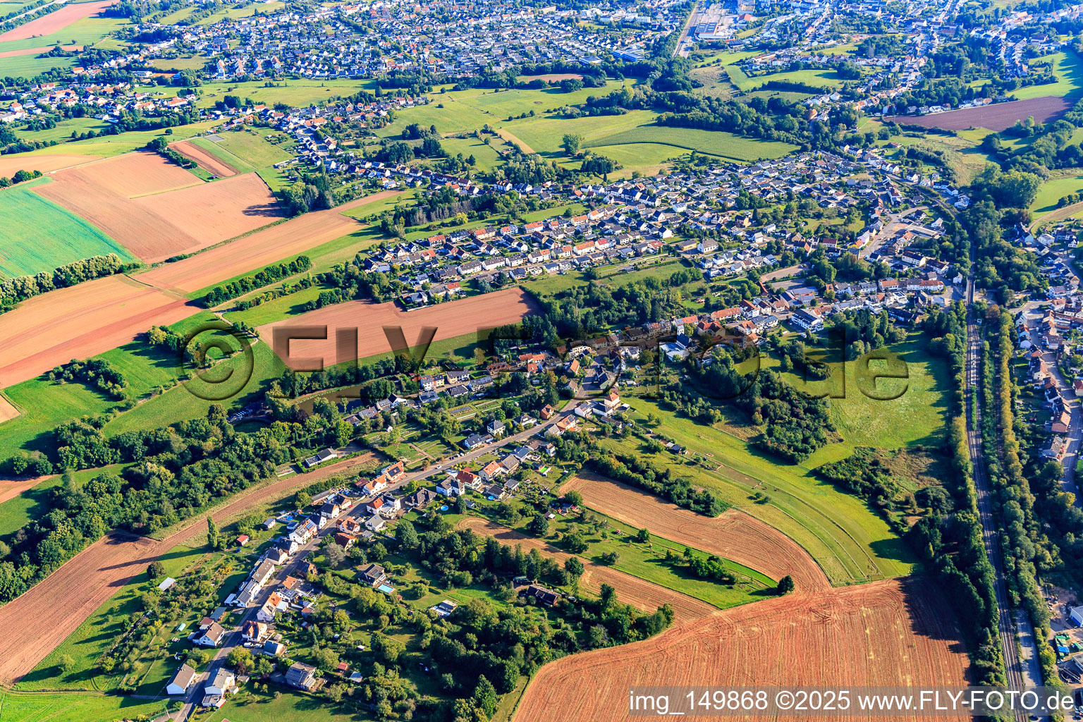 Walpershofen von Südwesten in Riegelsberg im Bundesland Saarland, Deutschland