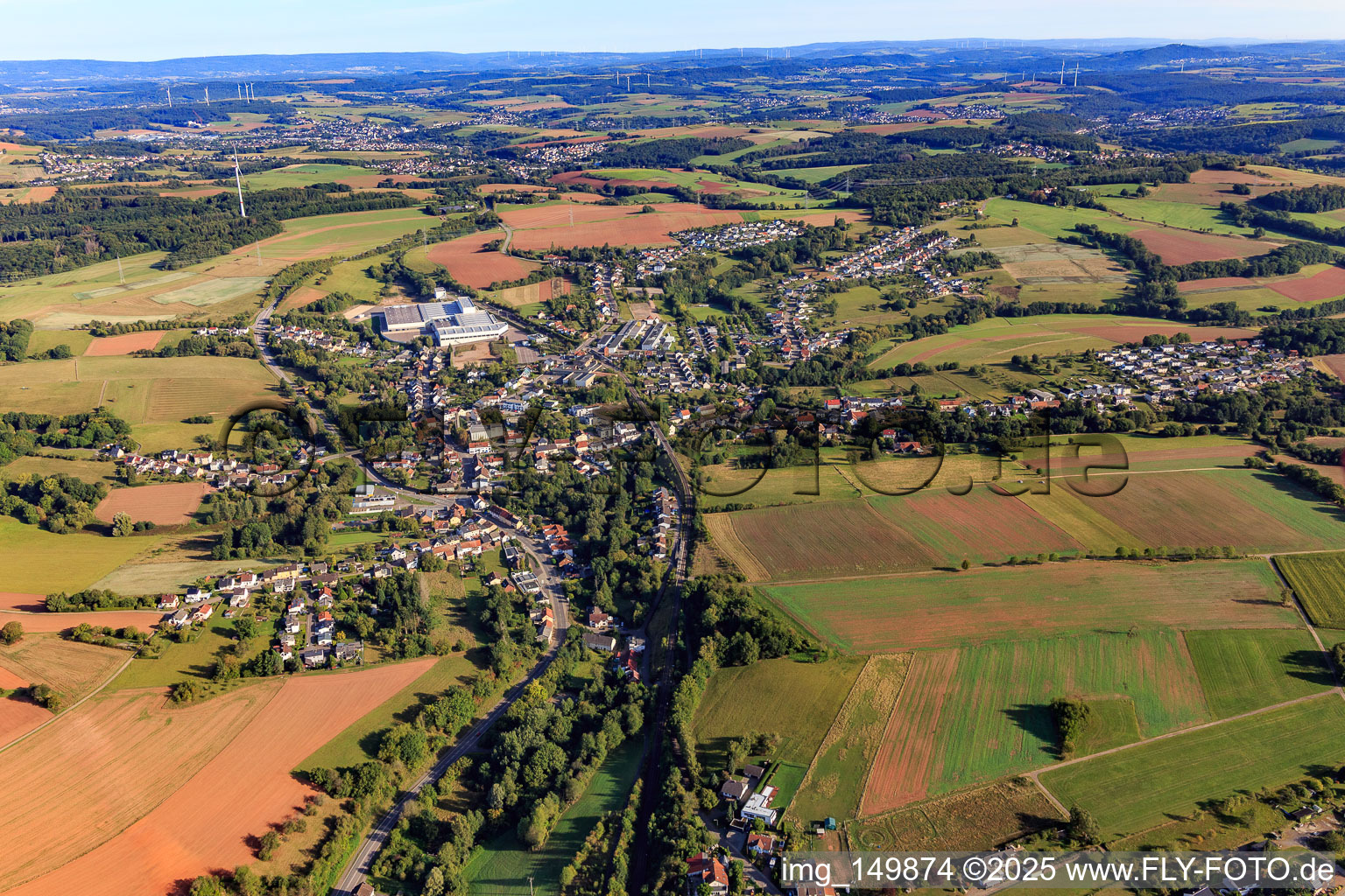 Eiweiler von Süden in Heusweiler im Bundesland Saarland, Deutschland