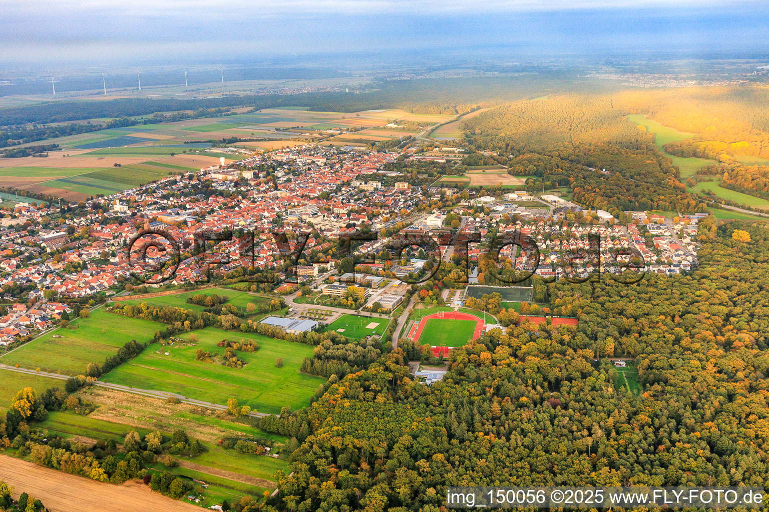 Sport- und Schulzentrum an der Jahnstr in Kandel im Bundesland Rheinland-Pfalz, Deutschland