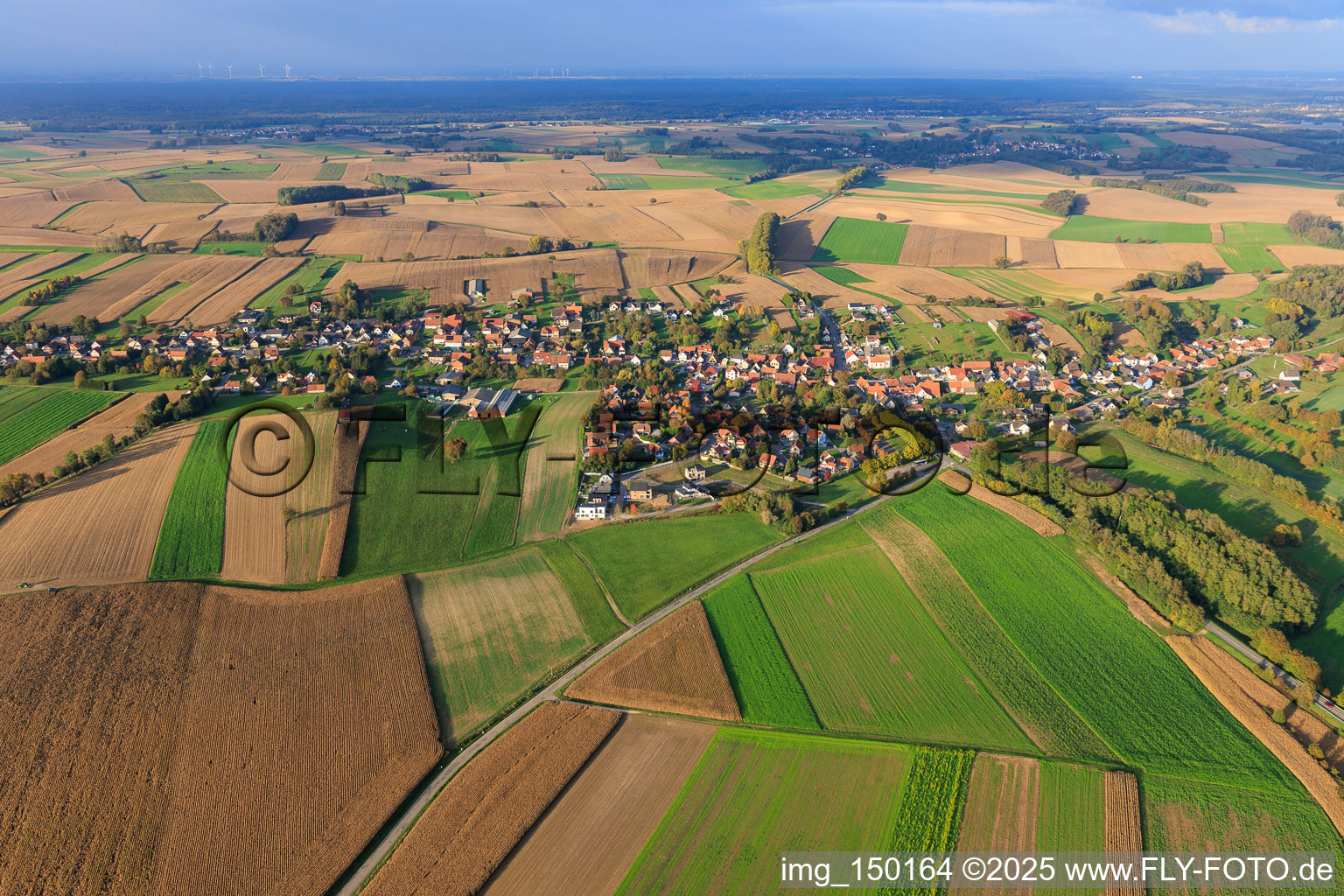 Wintzenbach von Süden im Bundesland Bas-Rhin, Frankreich