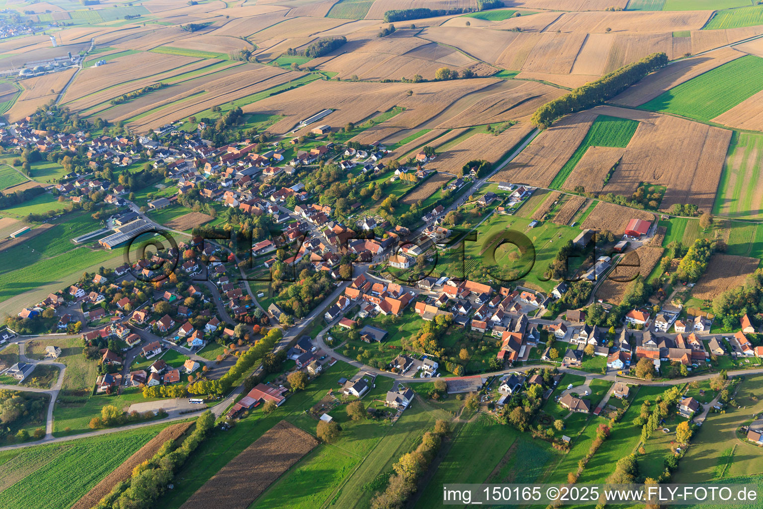 Wintzenbach von Südosten im Bundesland Bas-Rhin, Frankreich