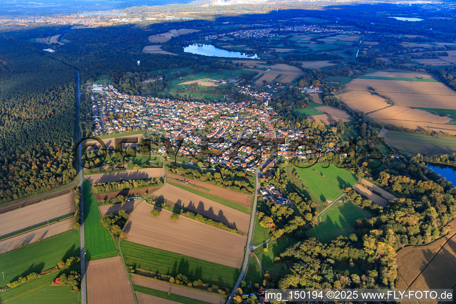 Berg aus Südwesten im Bundesland Rheinland-Pfalz, Deutschland
