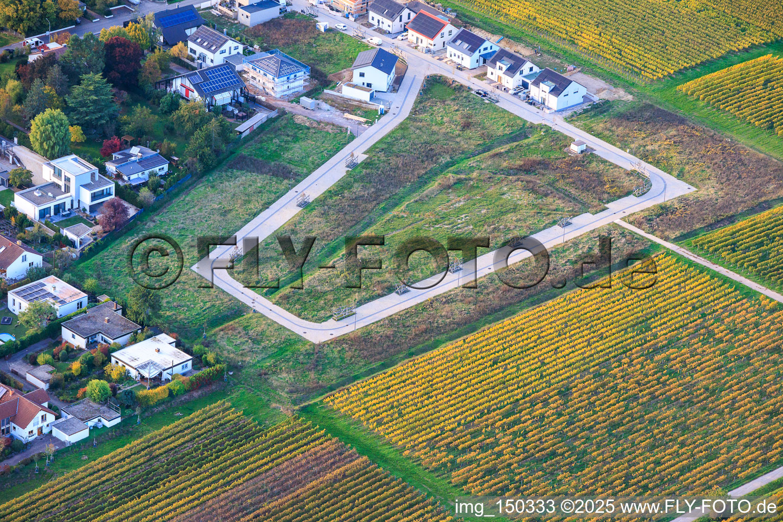 Neubaugebiet Johanna-Finkler-Ring in Erschliessung im Ortsteil Godramstein in Landau in der Pfalz im Bundesland Rheinland-Pfalz, Deutschland