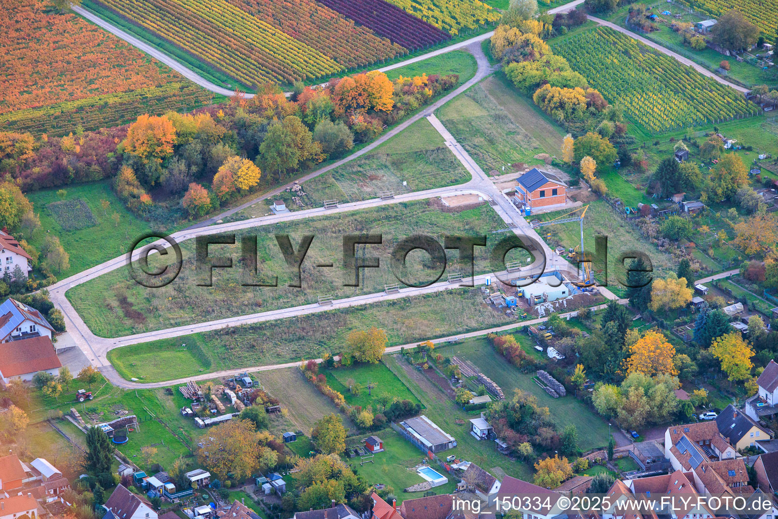 Neubaugebiet in Erschliessung an der Prinz-Eugen-Straße im Ortsteil Arzheim in Landau in der Pfalz im Bundesland Rheinland-Pfalz, Deutschland