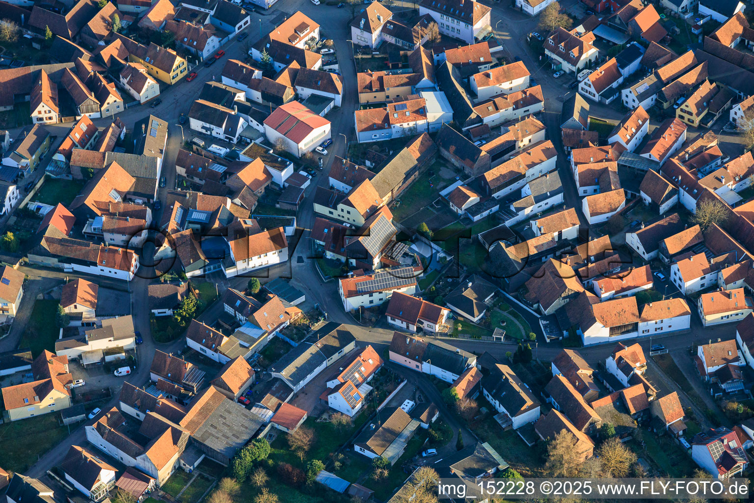 Heilbrunnenstr im Ortsteil Büchelberg in Wörth am Rhein im Bundesland Rheinland-Pfalz, Deutschland