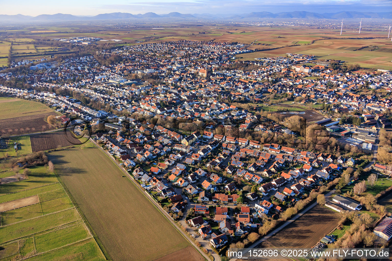 Anne-Frank-Straße in Herxheim bei Landau im Bundesland Rheinland-Pfalz, Deutschland