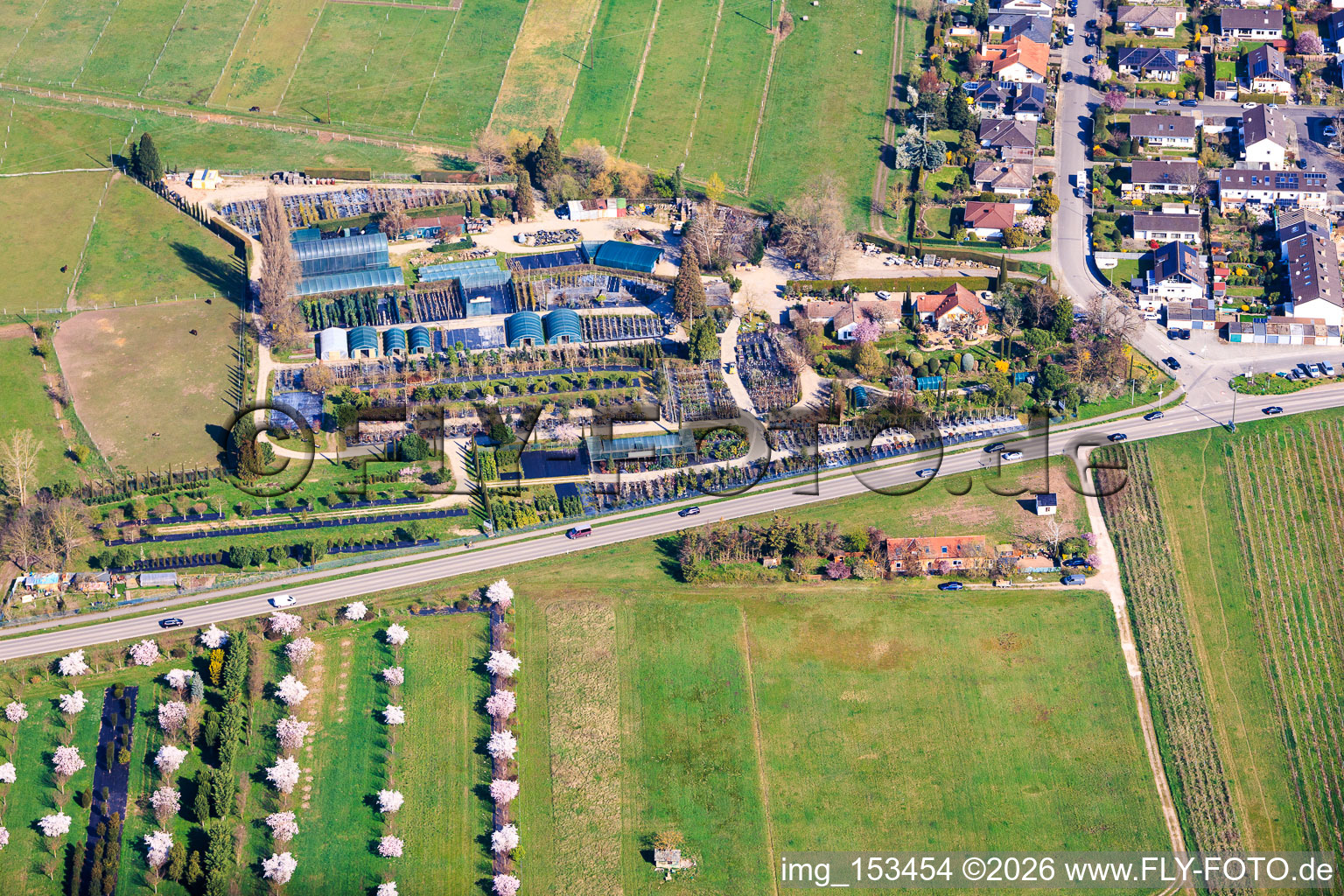 Pflanzenhof Toskanapark im Ortsteil Speyerdorf in Neustadt an der Weinstraße im Bundesland Rheinland-Pfalz, Deutschland