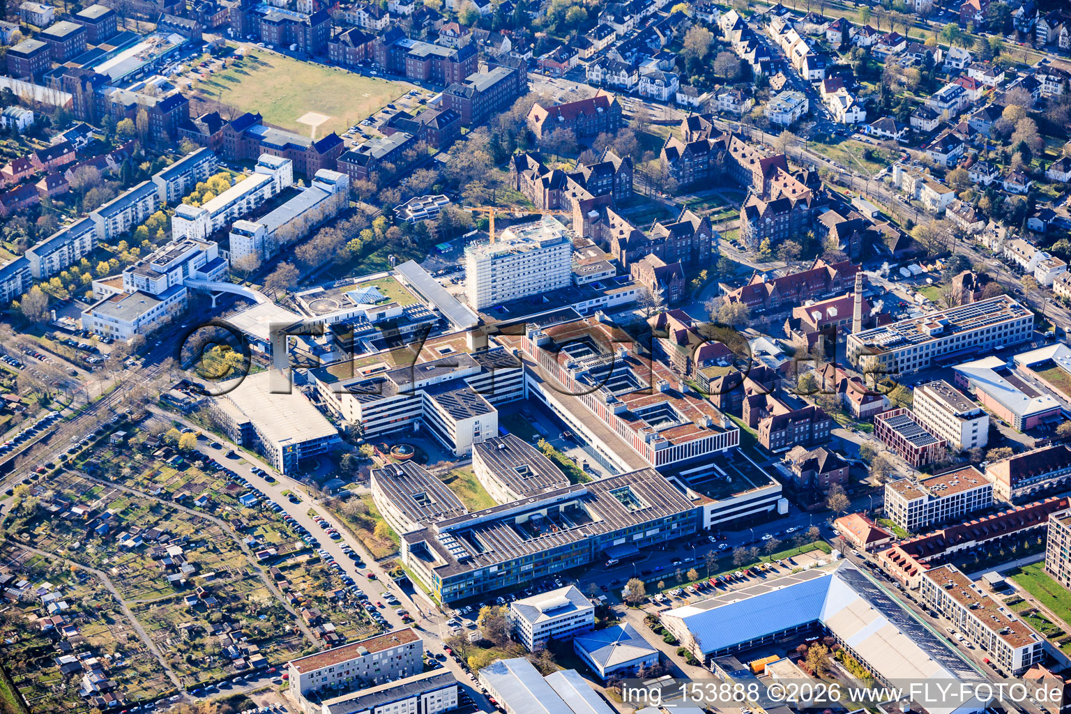 Städtisches Klinikum Karlsruhe gGmbH, Franz-Lust-Klinik für Kinder- und Jugendmedizin (Kinderklinik Karlsruhe)  einrichtungen/kinder-und-frauenklinik/kinder-und-jugendmedizin im Ortsteil Nordweststadt im Bundesland Baden-Württemberg, Deutschland