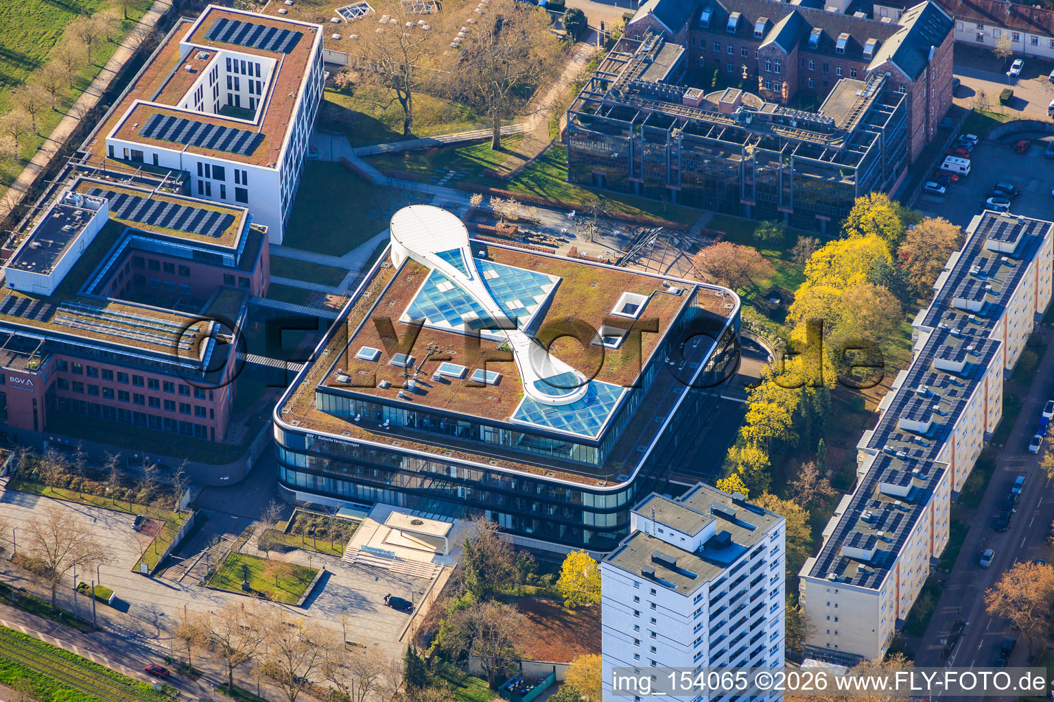 BGV Badische Versicherungen im Ortsteil Oststadt in Karlsruhe im Bundesland Baden-Württemberg, Deutschland