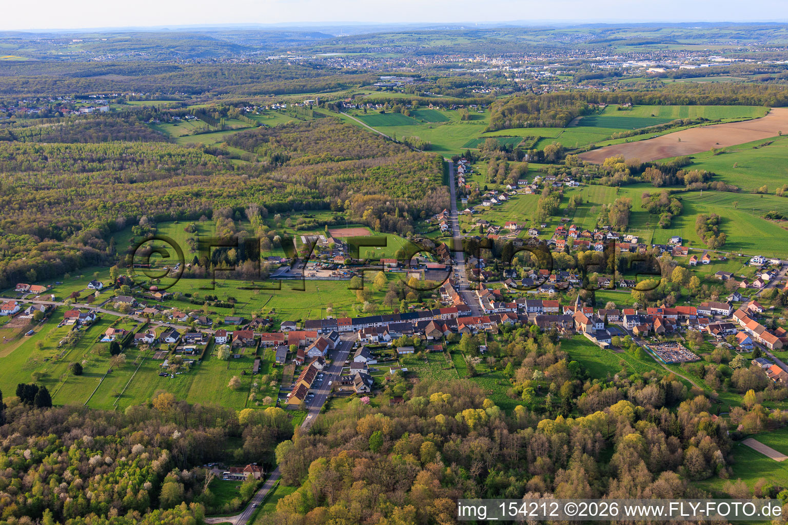 Siltzheim von Süden im Bundesland Bas-Rhin, Frankreich