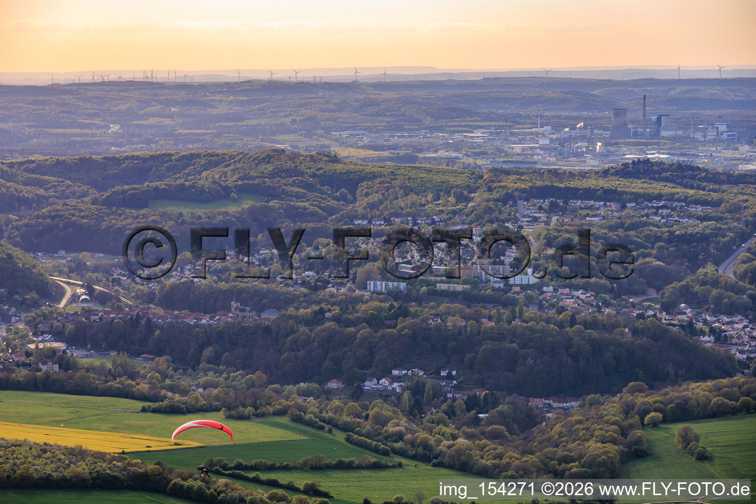 Lotissement Langenberg Cité Riviera von Südosten in Hombourg-Haut im Bundesland Moselle, Frankreich