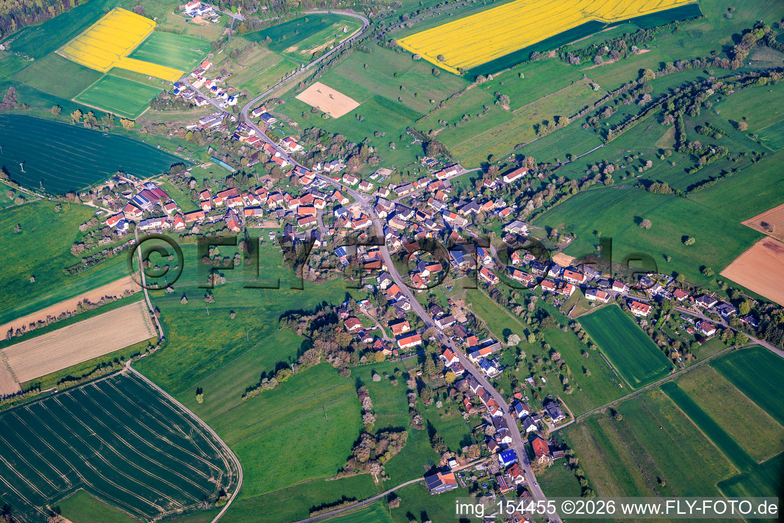 Brenschelbach von Osten in Blieskastel im Bundesland Saarland, Deutschland