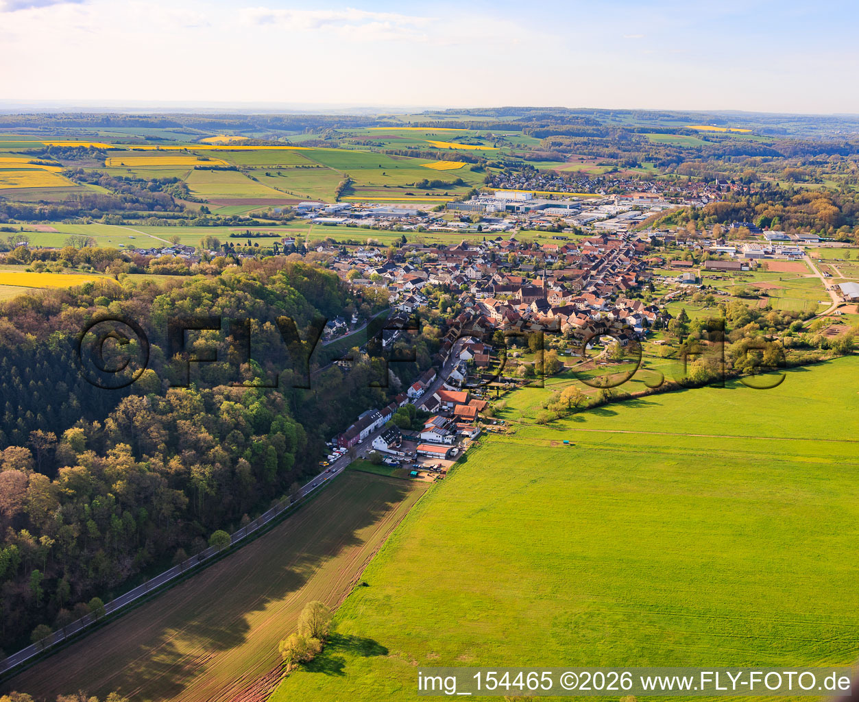 Webenheim aus Norden in Blieskastel im Bundesland Saarland, Deutschland