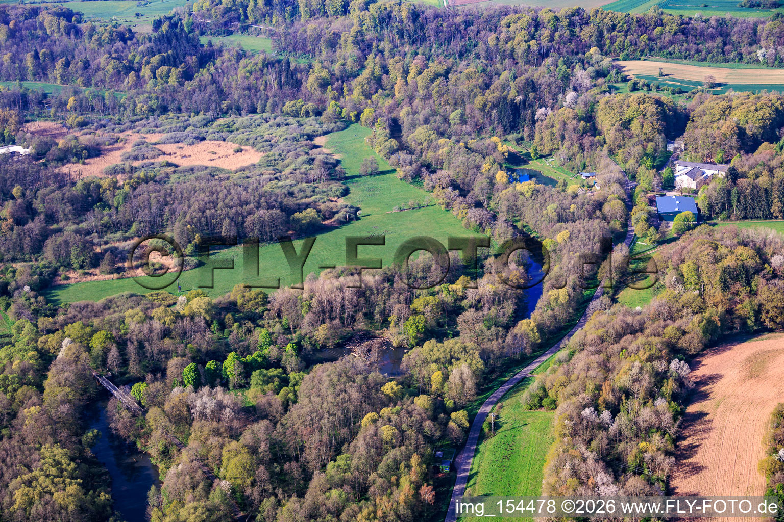 Naturschutzgebiet Bliesaue zwischen Blieskastel und Bliesdalheim im Ortsteil Blickweiler im Bundesland Saarland, Deutschland
