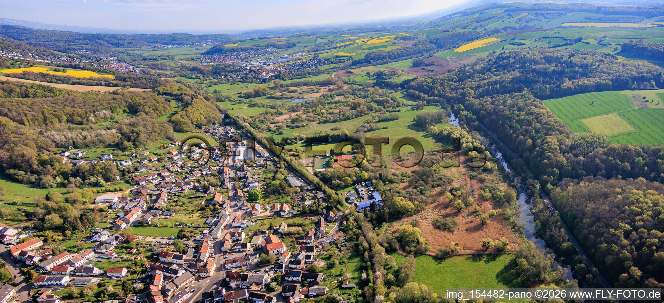 Naturschutzgebiet Bliesaue zwischen Blieskastel und Bliesdalheim im Ortsteil Blickweiler im Bundesland Saarland, Deutschland