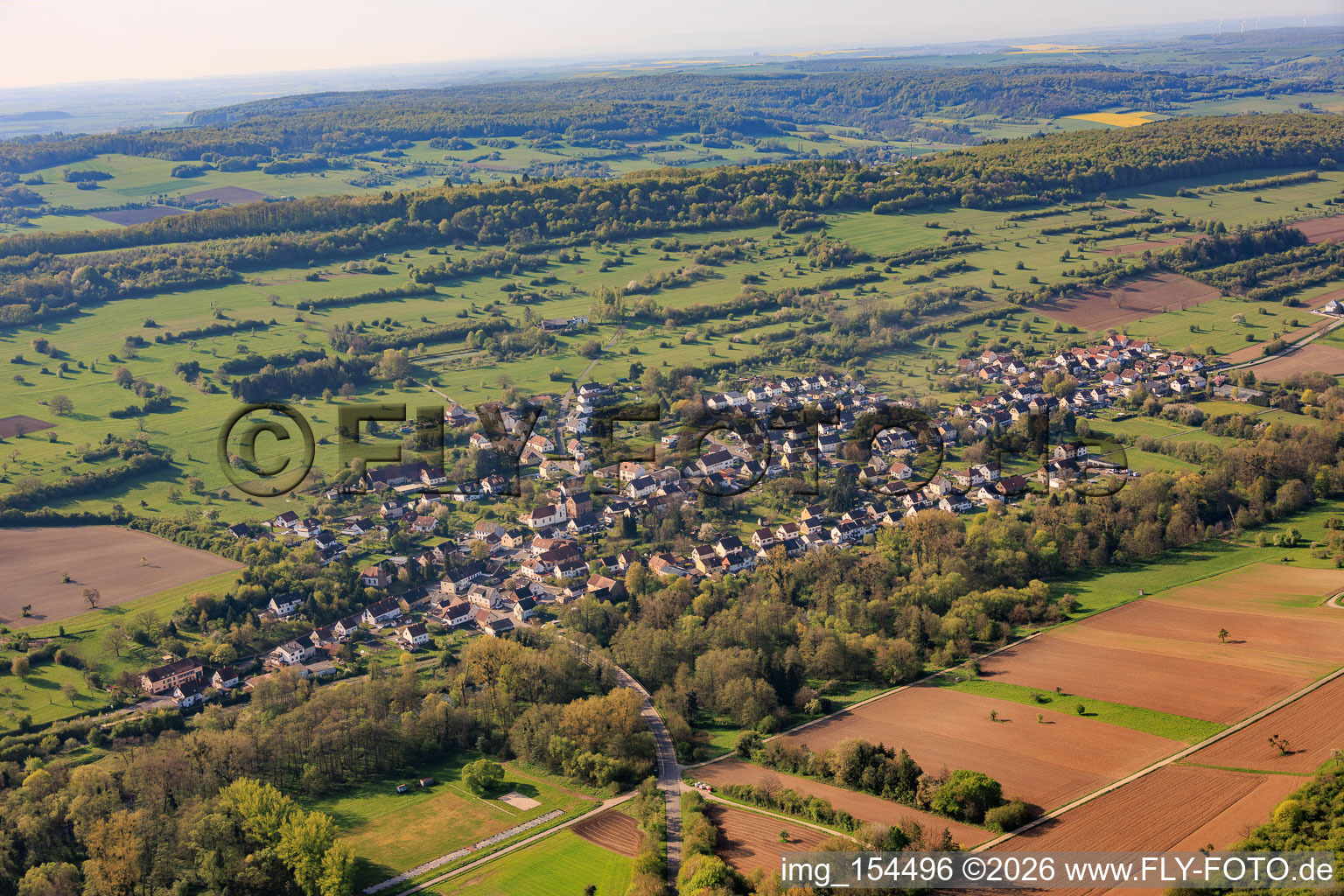 Bliesdalheim aus Norden in Gersheim im Bundesland Saarland, Deutschland