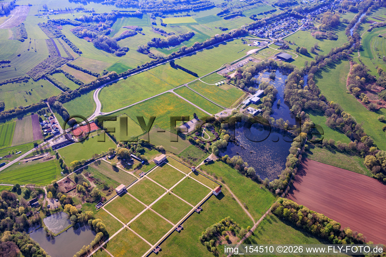 Europäischer Kulturpark Bliesbruck-Reinheim mit Gallo-römische Villa von Reinheim in Gersheim im Bundesland Saarland, Deutschland
