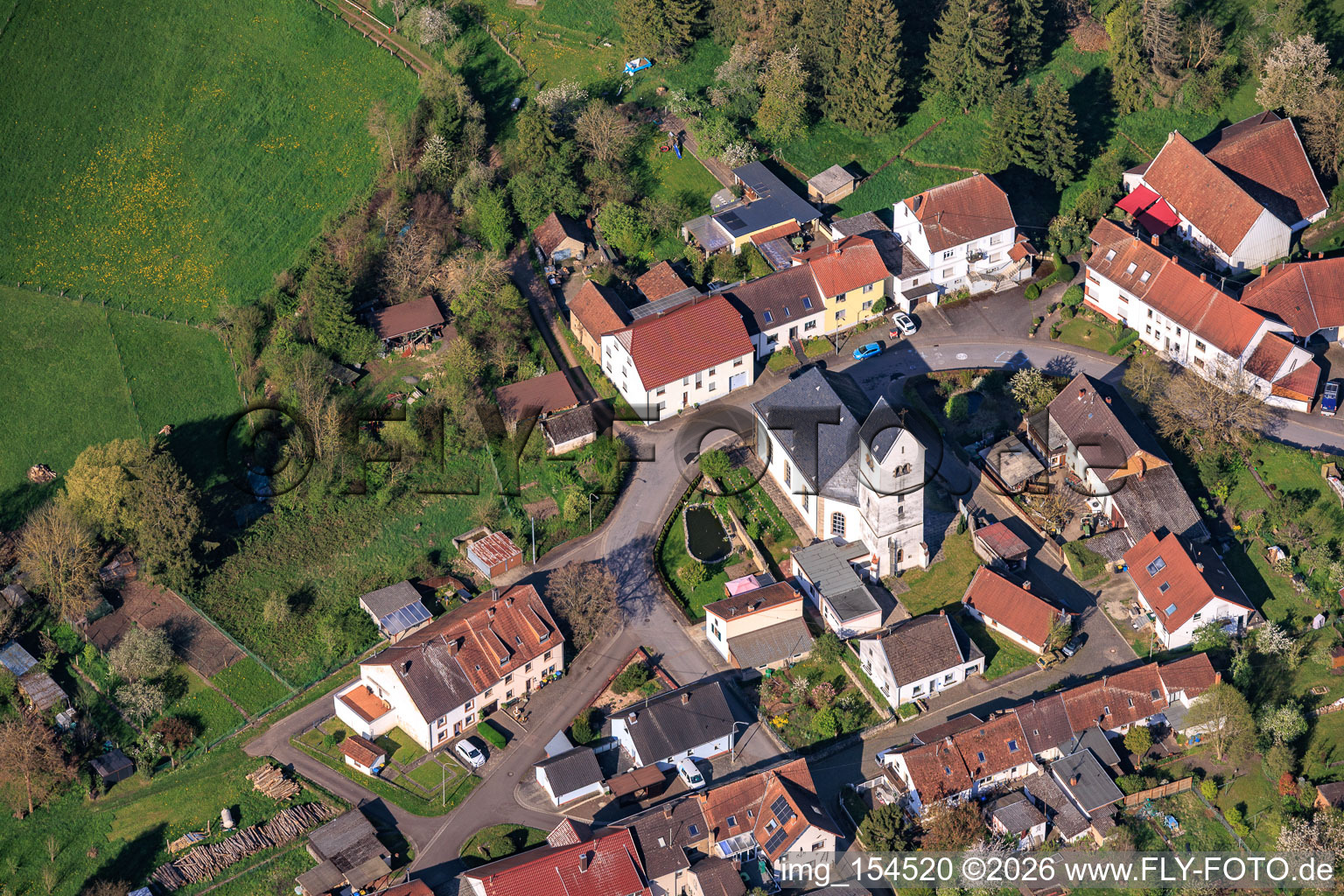 Kirche St. Martin Habkirchen in Mandelbachtal im Bundesland Saarland, Deutschland