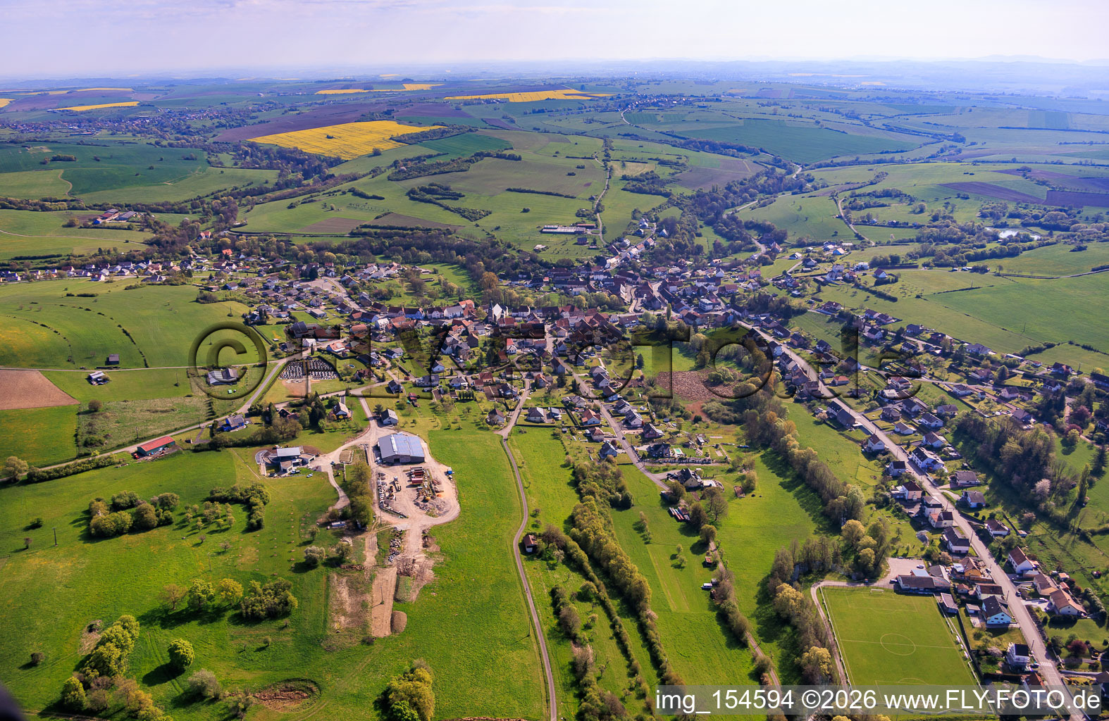 Achen von Westen im Bundesland Moselle, Frankreich